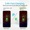 QW Fast Charging Expert Home Charger 2.4A - Adaptive Fast Charger WL-23 Dual USB Port Mobile Charger With Micro USB Cable - Universal Compatibility - 100% Original Genuine Fast Charger - Adapter Type C And Micro USB Android charger. 