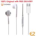 Gionee Type C Dual Driver Earphones - In-Ear, Noise Cancelling, USB-C, Built-In Microphone, Compatible with iPhone, Samsung, OnePlus. 