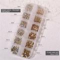 1200/720 Pieces Nail Rhinestone 3D Crystal DIY Nail Art Decorations Crystal Diamond Gem Glitter Nail Beauty Accessories. 