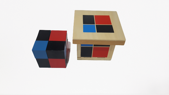 Montessori Binomial Cube-Algebra- Formula for the cube (a+b)3