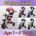 Infant Toddler Kids Tricycle Stroller With Umbrella. 