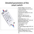 433 RF on-off smart switch 110-220V device Wireless Receiver Remote Control Switch Smart home Modification Remote Control Switch brand new and high quality. 