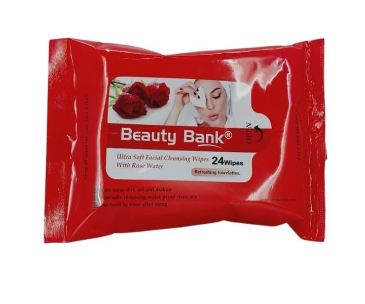 Beauty Bank Ultra Soft Facial Cleansing Makeup Wipes - 24 Wipes