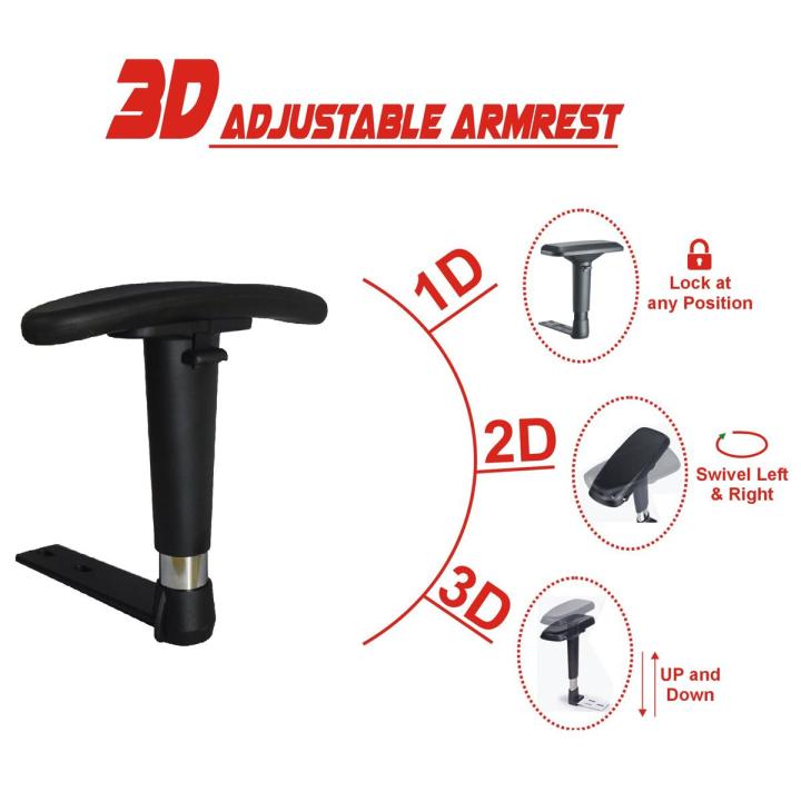 Adjustable Arms for Gaming Chairs Office Chair Armrests Black Adjustable Chair Armrests for Computer Chairs