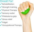 Pack of 1 Gel Hand Balls, Hand Therapy Squeeze Exercise Stress Balls Finger Wrist for Arthritis Hand, Finger, Grip Strengthening and Stress Relief, Silicone Hand Therapy Exercise Ball (Random Colour). 
