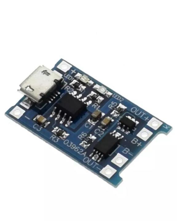 Micro%20USB%205V%201A%2018650%20TP4056%20Lithium%20Battery%20Charger%20Module%20Charging%20Board%20With%20Protection%20Dual%20Functions%201A%20Li-ion%20-%20Image%202