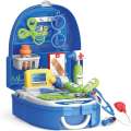 Pretend Play Kids Blue Doctor Set With All Accessories For Kids. 