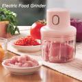 Chopper Electric Machine Mini Electric Wireless Mini Food Chopper 250ml. 