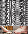 12 Arabic Bridal Foot Bail Mehndi Design Henna Mehandi Hina Stencils Body Sticker Reuseable-1. 