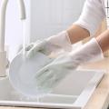 【HOT】 Candy Online Gradient Waterproof Rubber Latex Glove Dish Washing Cleaning Household Kitchen Gloves. 