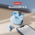 Lenovo Thinkplus Lp17 Tws Bluetooth Earphone Bt 5.3 Mini Wireless Earbuds Sport Gaming Bluetooth Headset with Mic Music Game Dual Mode Support Call Video Ios Android Universal. 