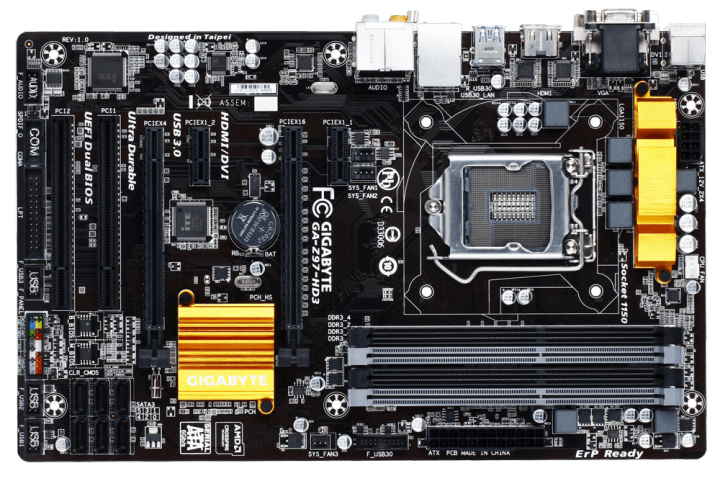Gigabyte Z97-HD3 Gaming Motherboard for Intel 4th and 5th Generation (Used Lot Item)