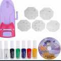 Pro Nail Art DIY Pattern Printing Manicure Machine is a tool used for creating intricate nail art designs features a metal stamp stamper and nail tools for color drawing and polish application nail printer tool allows you to stamp patterns. 