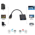 HDMI TO VGA Converter with Sound Audio Cable. 