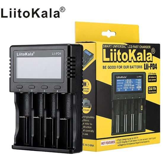 Liitokala Lii-PD4 18650 1.2V NiMH battery C size 21700 18350 18500 AAA 3.7V Li-ion charger LiFePO4 3.2V 3.85V 26650 Battery Charger