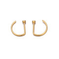 Fashion Titanium Steel D Shape Nose Piercing Nose Ring Body Jewelry Stainless Steel Nose Ring for Women. 