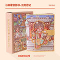 Small mochi no-cut quiet book boys and girls three-dimensional book handmade diy dress up handbook material sticker painting. 