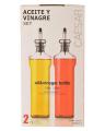 Pack of 2 Oil Pouring Dispenser Bottle Glass 350ML. 
