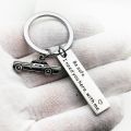 【Topnotch Store】Oeinin Simple Keychain Be Safe I Need You with Me Man Key Holder Bag Unisex Silver Color Alloy Key Chain Pendant Porte. 