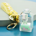 Hello Kitty Cinnamoroll Keychain Kawaii Sanrio Anime Cute Cartoon Sweet Girly Heart Acrylic Bag Pendant Toy for Girls. 