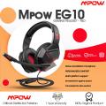 Mpow EG10 Gaming Headset for PS4,PS5,PC,Xbox One, Switch -7.1 Surround Sound Headset with Microphone – Red and Black. 