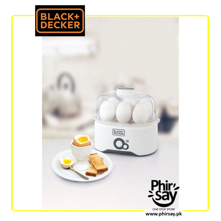Rapid Egg Cooker and Egg Boiler With 6 Eggs | Black +Decker