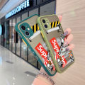 chenyyka For OPPO F21 Pro 5G Case Fashion Tide Brand Cool Boy Pattern Thin Side Square Edge Frosted Transparent Hard Phone Cases New Design Shockproof Silicone Casing Full Cover Camera Protection Softcase. 