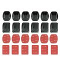 Adhesive Mounts For GoPro hero 10 9 8 7 6 5 4 Curved Flat Mounts 3M Sticky Pads for Go Pro Xiaomi Yi SJCAM Action Camera Helmet Board Car. 