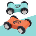 Car Model Pull-back Four Wheels Inertia Design Slide Wooden Car Model for Child. 