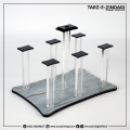 Modern Kitchen Glass Stand Holder - New Concave Design | TARZ-E-ZINDAGI - Wooden & Acrylic Glass Holder Stand for Kitchen and Table. 