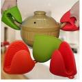 2 pcs Silicone Pot Holder Oven Mini Small Mitt Cooking Pinch Grips.. 
