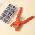 High Quality Metal Snap Buttons Press Plier_9.5mm Metal Sewing Prong Ring Buttons Clip Plier _Diy Button Punch Tool For Baby Clothes_abaya Ring Metal Button Presser Machine Fastener Snap Buttons Kit Tich Button Tool Kit (Homeducts). 