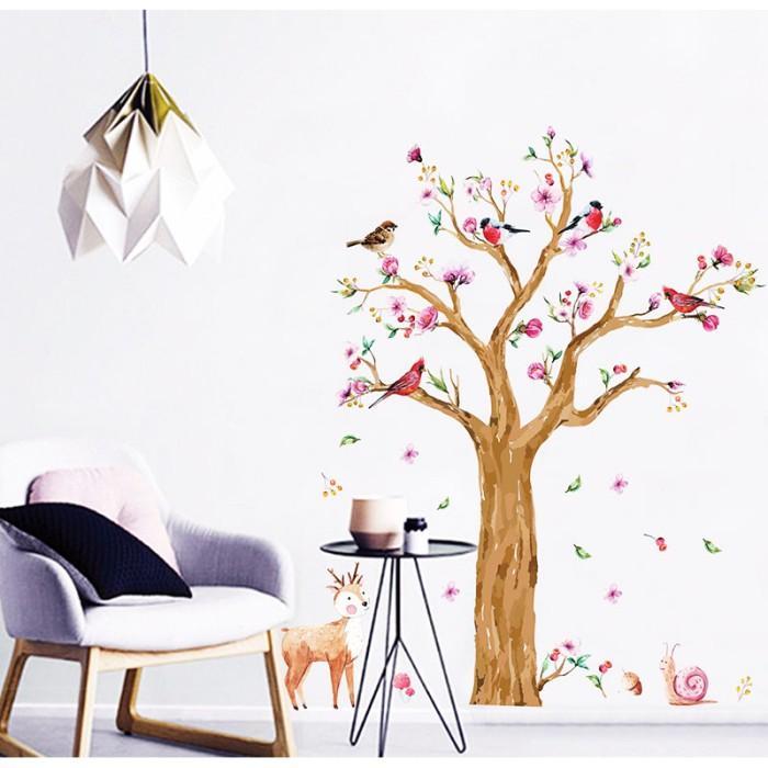 Double Cute Tree wall Sticker - JM7336AB | Daraz.pk