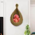 Handwoven Vegetable Fruit Baskets Hanging Basket Home Decoration Middle. 