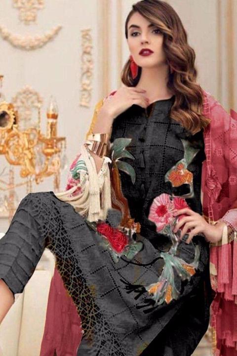 Suit B DS-1915-B Embroidered Three Piece Lawn Collection