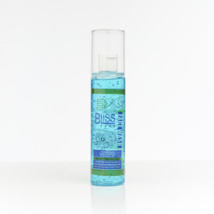Bliss Pure Cooling Foam Face Wash | Maximum Moisture | Instant Freezing | Cooling Effect |  Liquefied menthol and Spearmint Oil | 160ml | Available at Bliss Pure