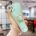 New Phone Case For Samsung Galaxy A05 Cover Soft Plating Antioxidant Clear Ring holder stand For Galaxy A05 Case. 