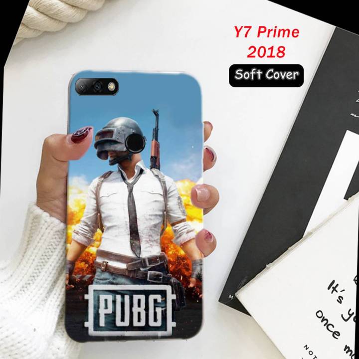 Huawei Y7 Prime 2018 Pouch Cover - PUBG Soft Back Cover Case for Huawei Y7 Prime 2018