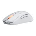 Fnatic BOLT White Wireless Gaming Mouse - Pixart 3370 Sensor, 69g, WiFi & Bluetooth Battery Life 110-210h, USB-C Charging, Kailh GM 8.0 Switches, 4 Profiles, 4 DPI Stages, Virgin PTFE Skates (Windows). 
