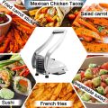 French Fry Cutter, Professional Potato Cutter Stainless Steel, Potato Slicer French Fries, Press French Fries Cutter for Potato. 