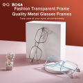 OQ BOGA 7 Colors Unisex Anti Blue Light Proof Radiation Square Frame Computer Glasses Women Men Eye Protection Rimless Eyewear. 