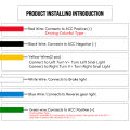 Car Rear Trunk Tail Light 120cm Colorful Dynamic Reverse Warning LED Strip 12v Additional Brake Follow Turn Signal Lamp. 