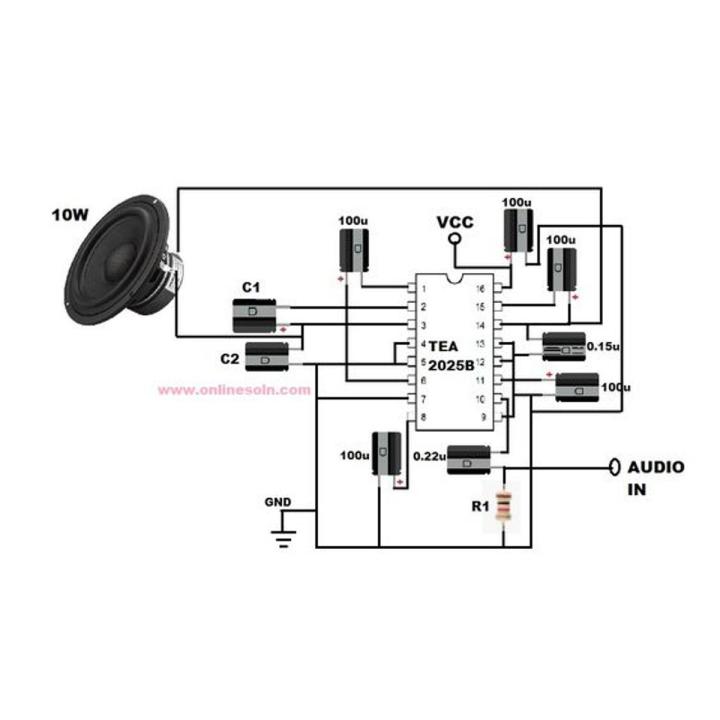 TEA2025B Pack of 5 Original Audio Amplifier IC  GK5889DN W DXG CHN