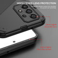Relaxtoo For Samsung Galaxy A72 4G 5G Punk Phone Case For SamsungA72 GalaxyA72 4G 5G Case Cover Hard Shockproof TPU Back Cover Metallic Stylish Shockproof Phone Safety Case With Holder. 