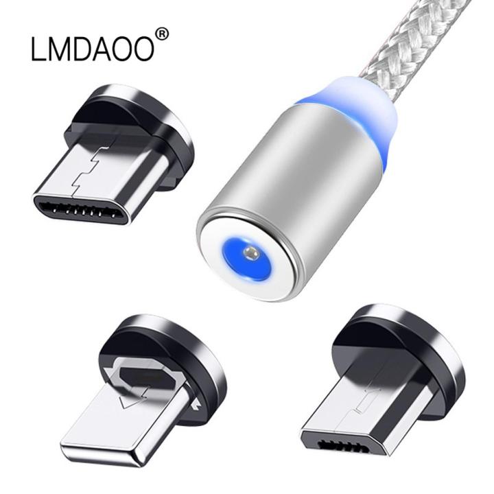 Magnetic Cable Micro USB Type C Fast Charging Cable For iPhone Xiaomi Android Mobile Phone Charger Magnet USB Wire Cord