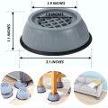 Anti Vibration Feet Pads 4 Pcs Washing Machine Shock Absorption and Noise Reducing Anti Slip Rubber Support for Furniture. 
