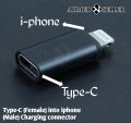 USB C Female to Lightning Male Adapter - Charging & Data Transfer for iPhone, iPad & AirPods. 