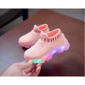 2021 New Arrival Baby Boys Light up Pink Shoes. 