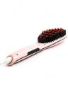 HQT906 - Digital Hair Straightner Brush - Pink. 