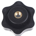 5pcs M4/5/6/8/10 Plum Hand Tighten Nuts Handle Thread Mechanical Black Thumb Nut Encounter. 